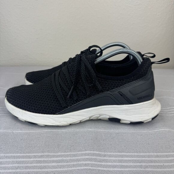 Women’s Merrell Cloud Knit Slip On Sneaker Casual Outdoor Shoe Black Gray 10 - Picture 5 of 14